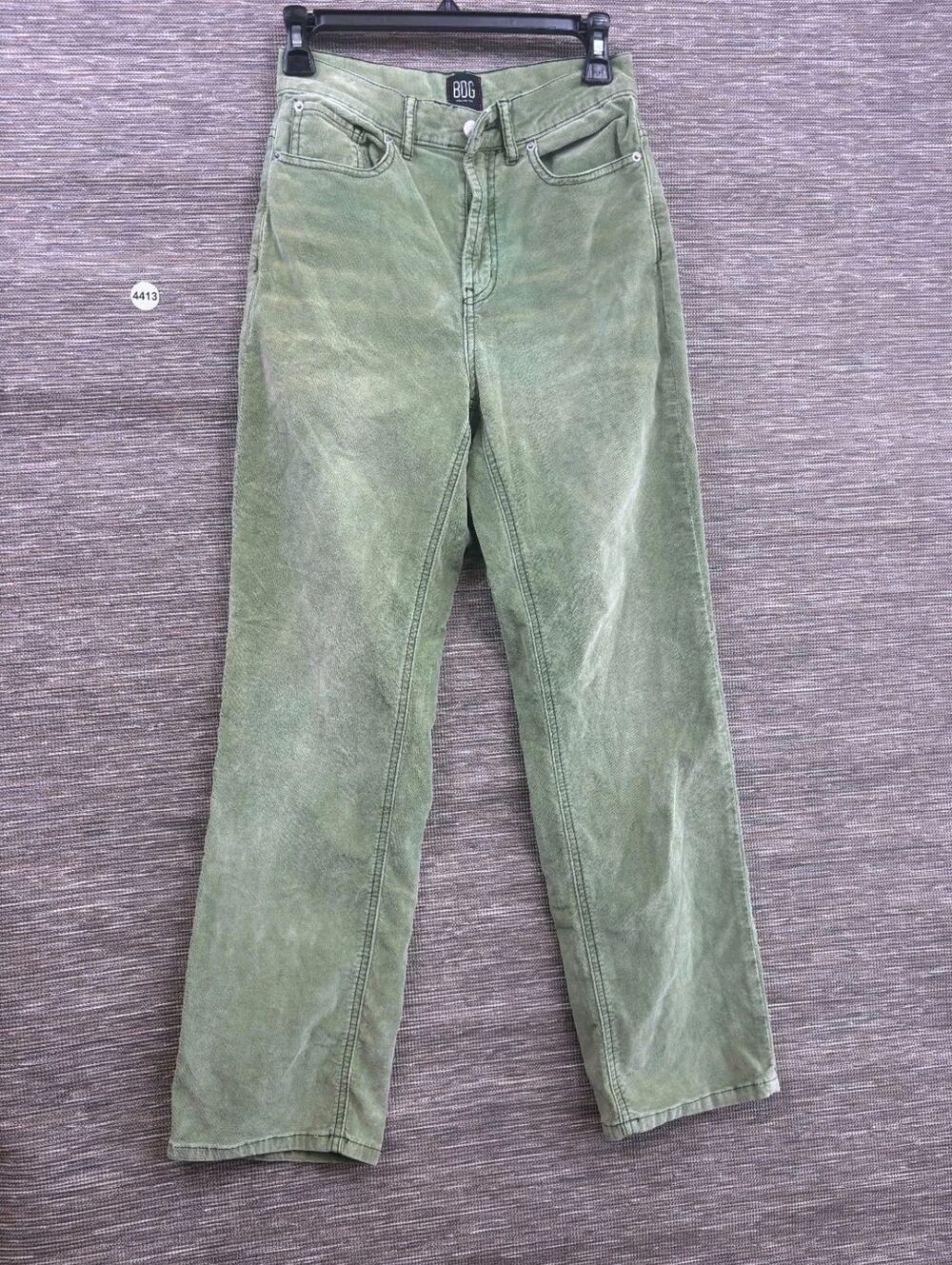 BDG Urban Outfitters Mom High-Rise Pants Sage Green Womens Size 26 Grunge Y2K